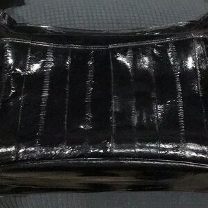 Vintage Eel Skin Leather Shoulder Bag